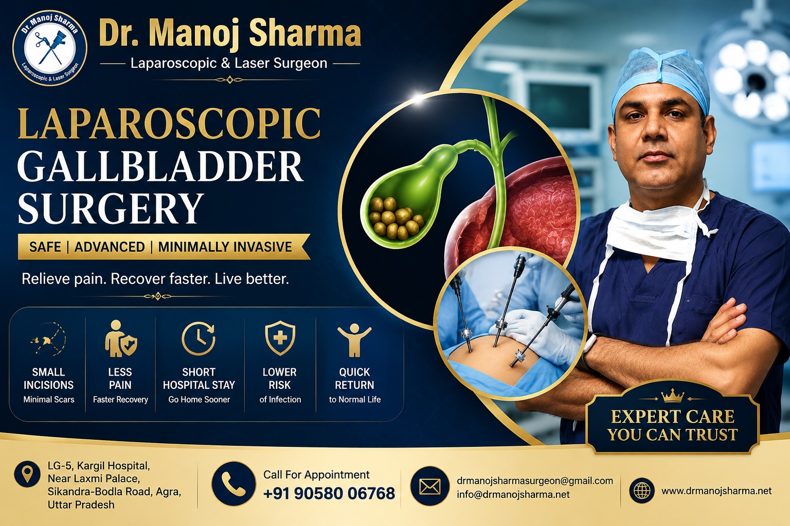 Laproscopic gallbladder surgery